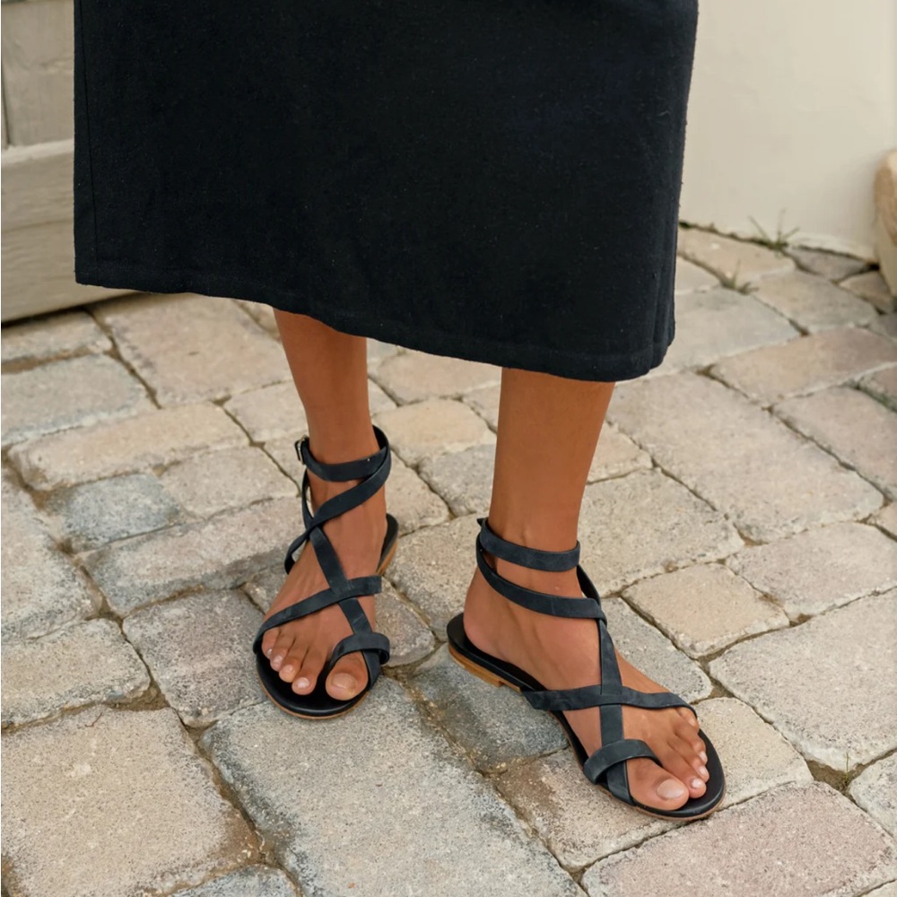 Jenni Kayne Oiled Leather Strappy Sandal